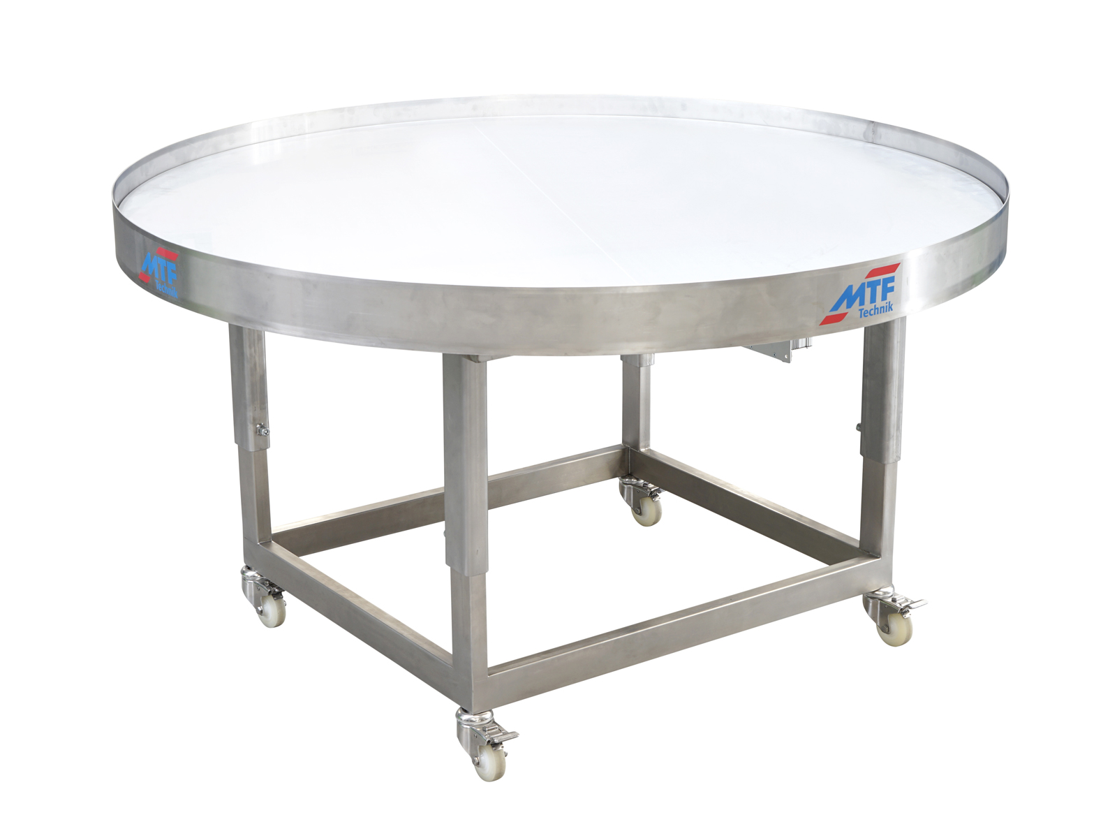 Drehspeichertisch Ø1500mm mit fahrbarem Untergestell